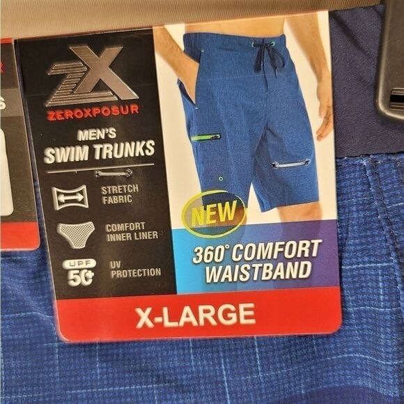 Zeroxposur Mens swim trunks XL blue & red - Picture 8 of 14